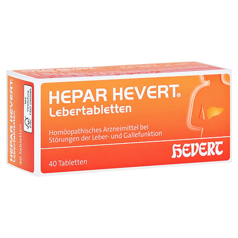 HEPAR HEVERT Lebertabletten 40 Stck N1