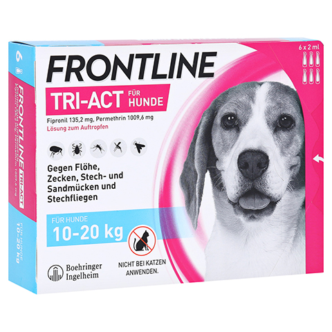 FRONTLINE Tri-Act Lsg.z.Auftropfen f.Hunde 10-20kg 6 Stck