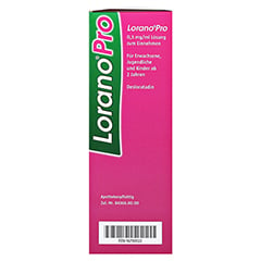 LoranoPro 0,5 mg/ml Lsung zum Einnehmen - Bei allergischen Reaktionen 100 Milliliter - Linke Seite