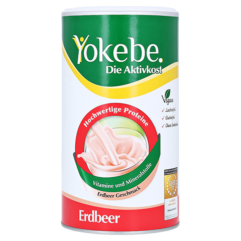 YOKEBE Erdbeer lactosefrei NF2 Pulver 500 Gramm