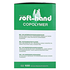 HANDSCHUHE Einmal Copolymer steril Gr.L 100 Stück - Rechte Seite