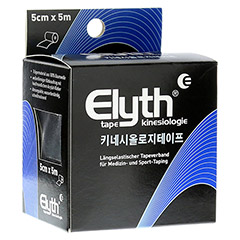 KINESIOLOGIE Tape Elyth 5 cmx5 m schwarz 1 Stück