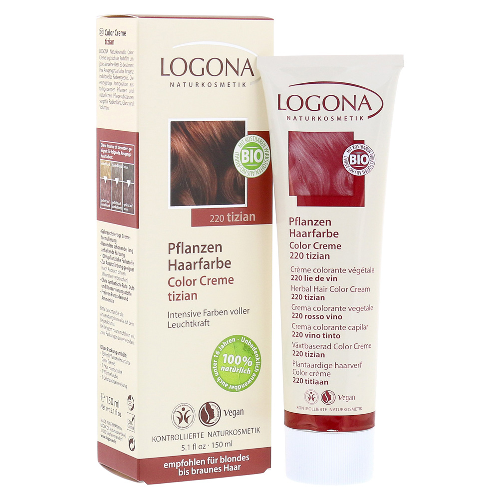LOGONA Pflanzen-Haarfarbe Color Creme Tizian 150 Milliliter | medpex