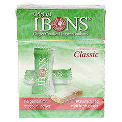 Ibons Classic Ingwerkaubonbons Schachtel 60 Gramm - Vorderseite
