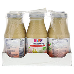 HIPP Trinknahrung Milch m.Banane hochkalorisch 6x200 Milliliter - Vorderseite