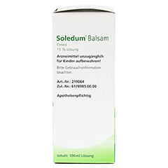 SOLEDUM Balsam flssig 100 Milliliter N3 - Linke Seite