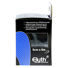 KINESIOLOGIE Tape Elyth 5 cmx5 m schwarz 1 Stück - Rechte Seite