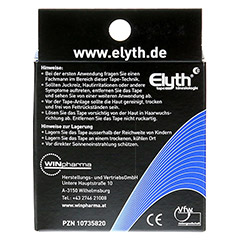 KINESIOLOGIE Tape Elyth 5 cmx5 m schwarz 1 Stück - Rückseite