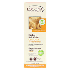 LOGONA Pflanzen-Haarfarbe Color Creme Kupferblond 150 Milliliter - Rckseite