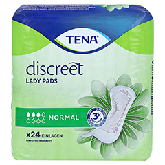TENA LADY Discreet Inkontinenz Einlagen normal 24 Stück - Vorderseite