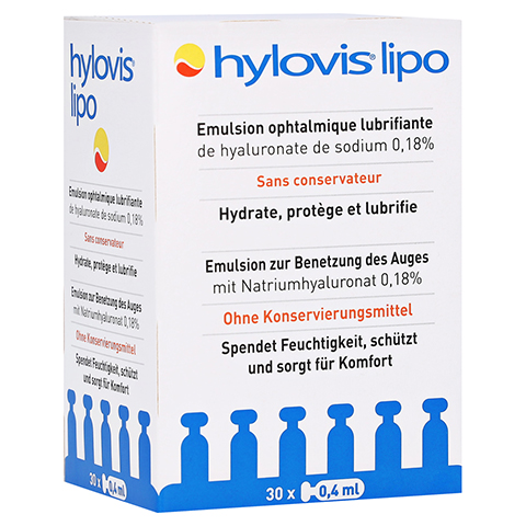 HYLOVIS lipo Augentropfen Einzeldosispipetten 30x0.4 Milliliter