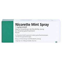NICORETTE Mint Spray 1 mg/Sprhsto 1 Stck - Vorderseite