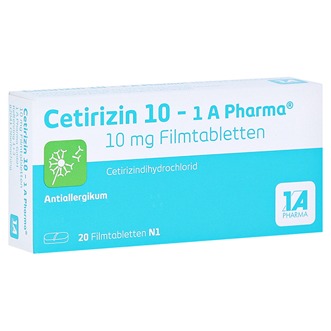 Cetirizin 10-1A Pharma 20 Stück N1