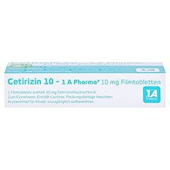 Cetirizin 10-1A Pharma 20 Stück N1 - Oberseite
