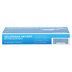 Valeriana Hevert Beruhigungsdragees 50 Stück - Unterseite
