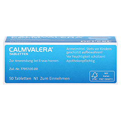 CALMVALERA Hevert Tabletten 50 Stück N1 - Oberseite