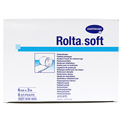 ROLTA soft Synth.-Wattebinde 6 cmx3 m 6 Stück - Vorderseite