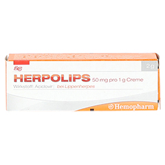 HERPOLIPS 50 mg pro 1 g Creme 2 Gramm - Vorderseite