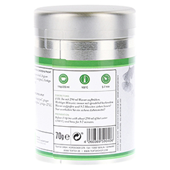 Fresh Focus - Organic Green Tea with Ginkgo, Dose 70 Gramm - Rechte Seite