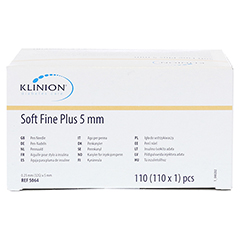 KLINION Soft fine plus Pen-Nadeln 5mm 32 G 0,23mm +Kanlen-Box 110 Stck - Unterseite