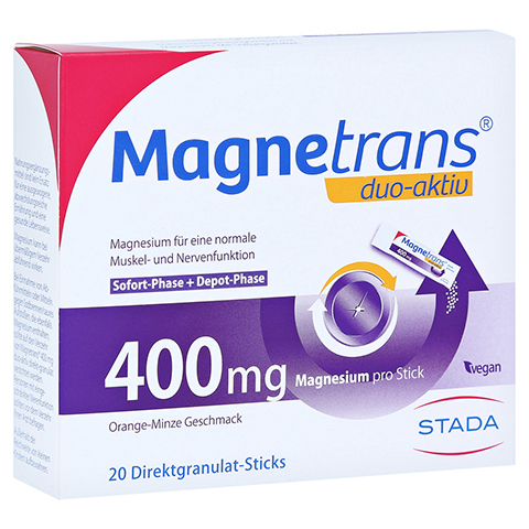 MAGNETRANS duo-aktiv 400 mg Sticks 20 Stck