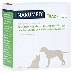 NARUMED Diarrhoe Pulver-Sticks f.Hunde/Katzen 30x1.6 Gramm