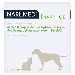 NARUMED Diarrhoe Pulver-Sticks f.Hunde/Katzen 30x1.6 Gramm - Vorderseite