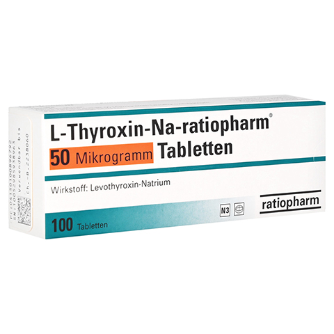 L-Thyroxin-Na-ratiopharm 50 Mikrogramm 100 Stck N3