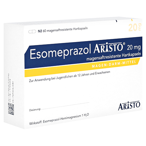 Esomeprazol Aristo 20mg 60 Stck N2