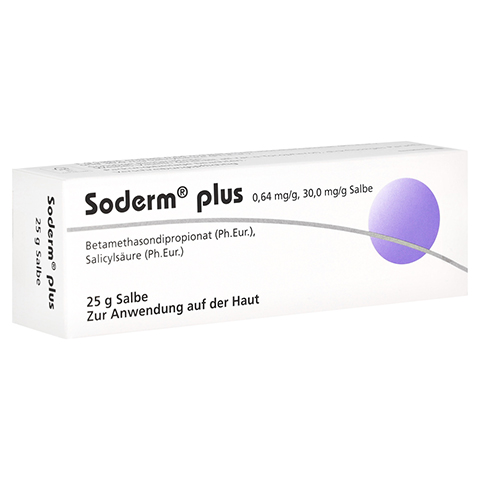 SODERM plus 0,64 mg/g + 30 mg/g Salbe 25 Gramm N1