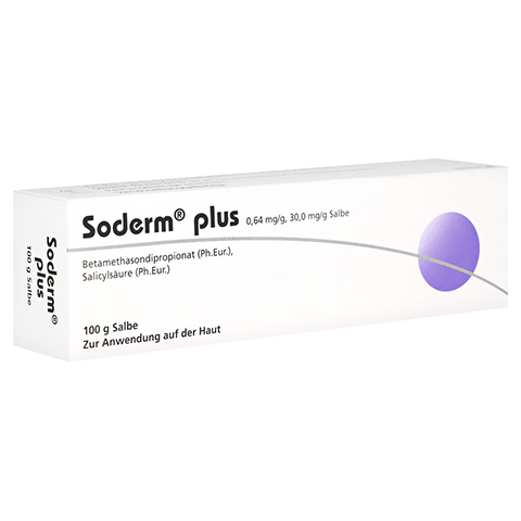 SODERM plus 0,64 mg/g + 30 mg/g Salbe 100 Gramm N3