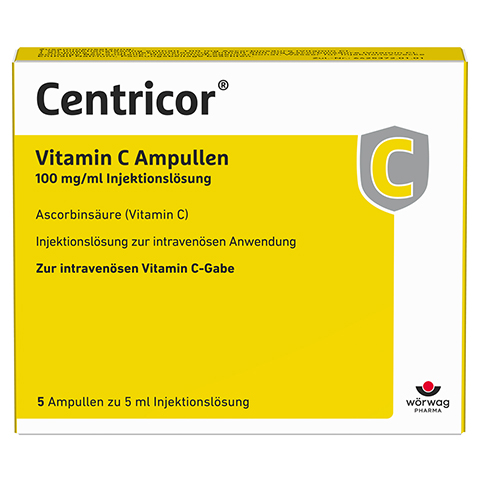 Centricor Vitamin C 100mg/ml 500mg 5x5 Milliliter N1
