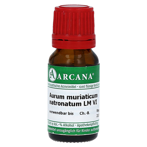AURUM MURIATICUM NATRONATUM LM 6 Dilution 10 Milliliter N1