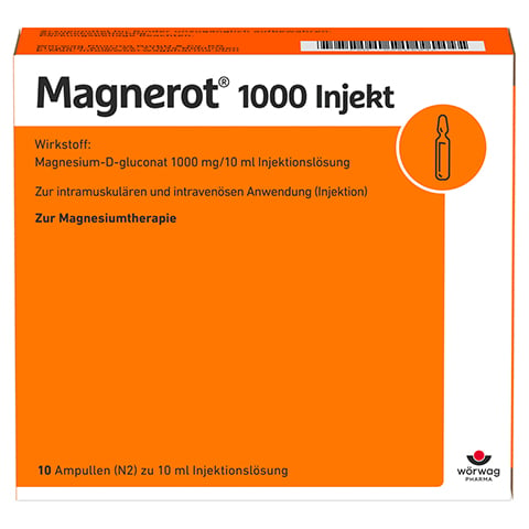 Magnerot 1000 Injekt 10ml 10x10 Milliliter N2