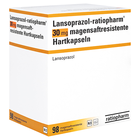 Lansoprazol-ratiopharm 30mg 98 Stck N3