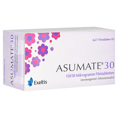 Asumate 30 0,15mg/0,03mg Filmtabletten 6x21 Stck N3