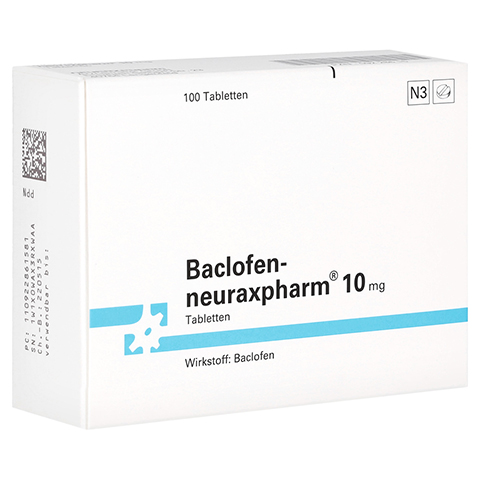 BACLOFEN-neuraxpharm 10 mg Tabletten 100 Stck N3