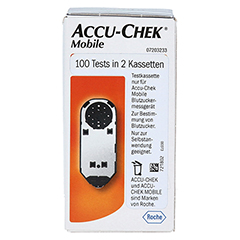 ACCU-CHEK Mobile Testkassette Plasma II 100 Stück - Rückseite