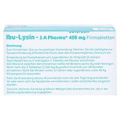 Ibu-Lysin 1A Pharma 400mg 50 Stck N3 - Unterseite