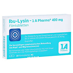 Ibu-Lysin 1A Pharma 400mg 10 Stck N1