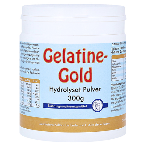 GELATINE GOLD Hydrolysat Pulver 300 Gramm