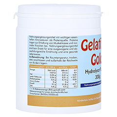 GELATINE GOLD Hydrolysat Pulver 300 Gramm - Rechte Seite