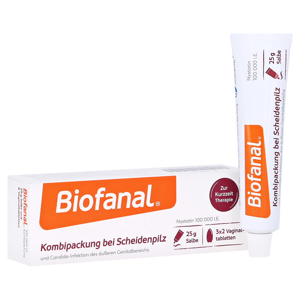 Biofanal bei Scheidenpilz und Candida-Infektion des äußeren Genitalbereichs Kombipackung 1 Packung
