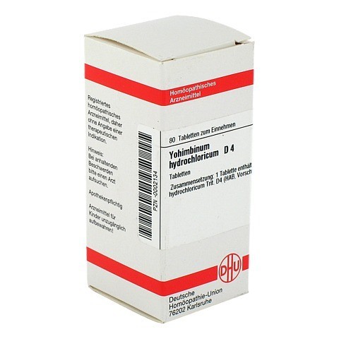YOHIMBINUM HYDROCHLORICUM D 4 Tabletten 80 Stück N1
