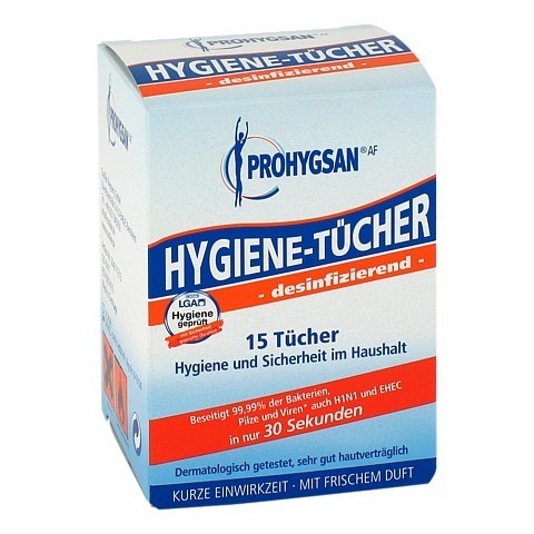 PROHYGSAN Hygiene Tcher AF desinfizierend 15 Stck