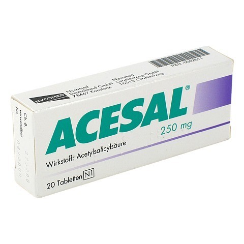 ACESAL 250 mg Tabletten 20 Stck N1