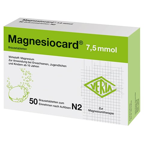 Magnesiocard 7,5mmol 50 Stück N2