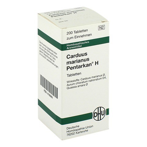CARDUUS MARIANUS PENTARKAN H Tabletten 200 Stck N2