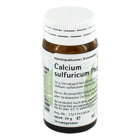 CALCIUM SULFURICUM PHCP Globuli 20 Gramm N1