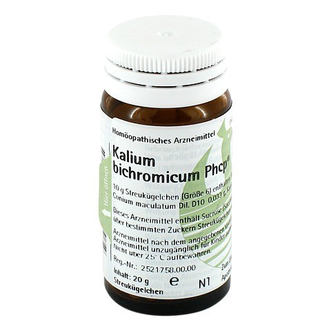 KALIUM BICHROMICUM PHCP Globuli 20 Gramm N1